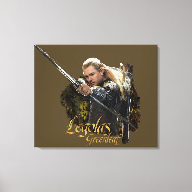 LEGOLAS GREENLEAF™ Teckning Bow-grafik Canvastryck (Framsida)