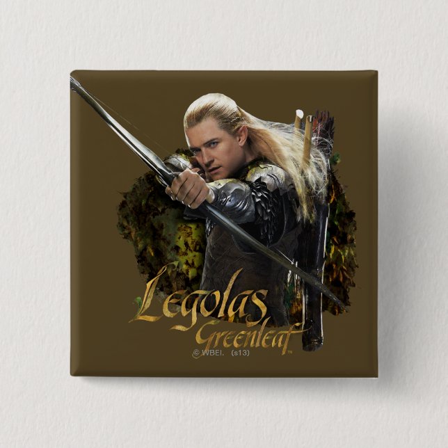 LEGOLAS GREENLEAF™ Teckning Bow-grafik Knapp (Framsida)