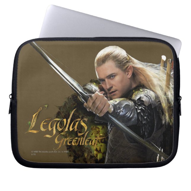 LEGOLAS GREENLEAF™ Teckning Bow-grafik Laptop Sleeve (Framsidan)