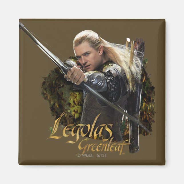 LEGOLAS GREENLEAF™ Teckning Bow-grafik Magnet (Framsidan)