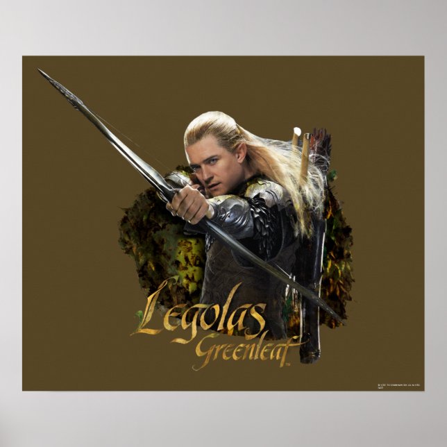 LEGOLAS GREENLEAF™ Teckning Bow-grafik Poster (Framsidan)