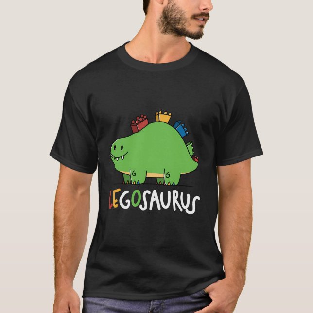 Legosaurus Legos Saurus T Shirt (Framsida)