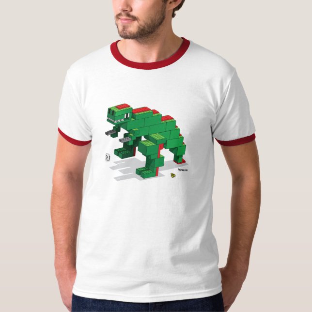 Legosaurus Ringerskjorta T-shirt (Framsida)