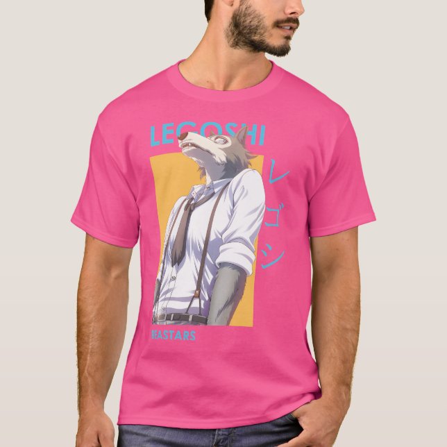 Legoshi Beastars Varg Card Anime T Shirt (Framsida)