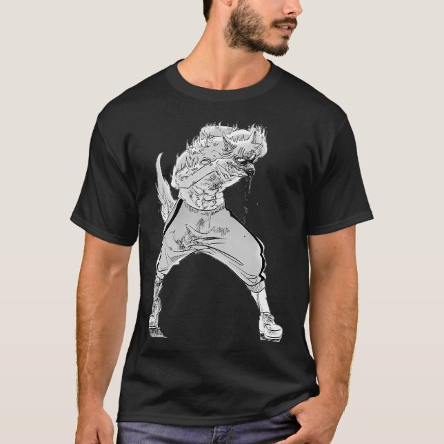 Legoshi Fighting Design T Shirt (Framsida)