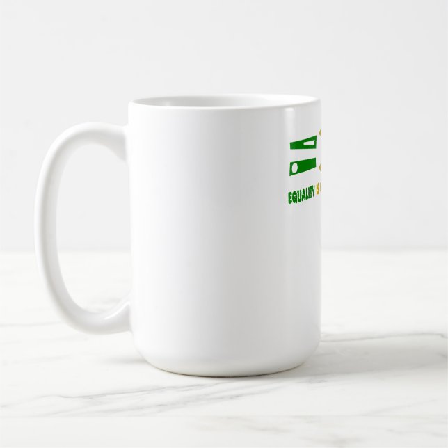 l'égualité est plus grande que la division kaffemugg (Vänster)