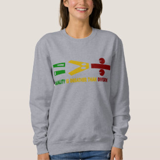 l'égualité est plus grande que la division t shirt