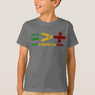 l'égualité est plus grande que la division t shirt