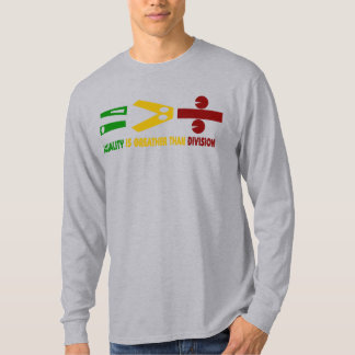 l'égualité est plus grande que la division t shirt