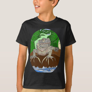 Leguan på en sten t shirt