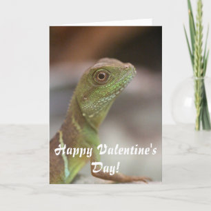 Leguankyssvalentin dag helgkort