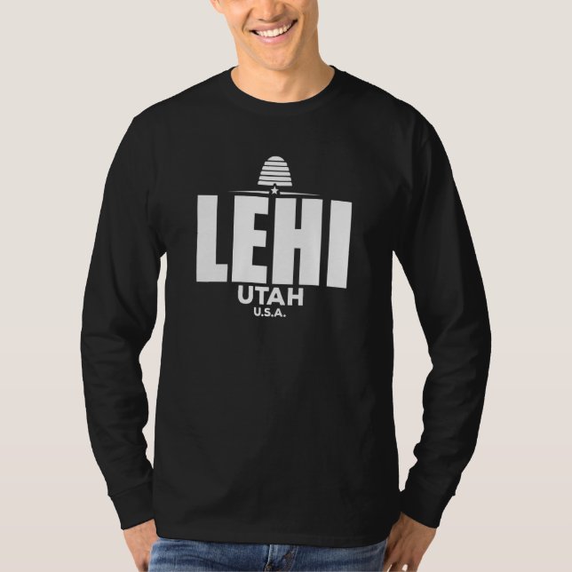 Lehi Utah Retro Vintage T Shirt (Framsida)
