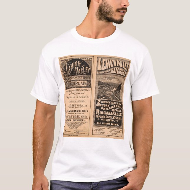Lehigh daljärnväg t shirt (Framsida)