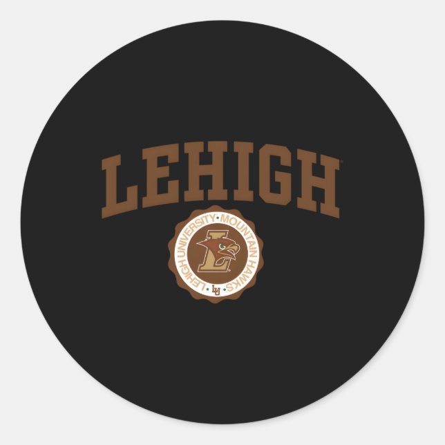Lehigh Mountain Hawks Seal Runt Klistermärke (Framsida)