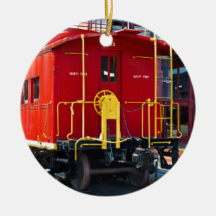 Lehigh-/NECaboose 583 Julgransprydnad Keramik