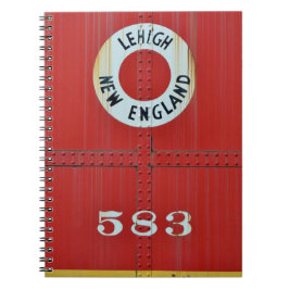 Lehigh & New England Railroad 583 Boxcar Caboose Anteckningsbok