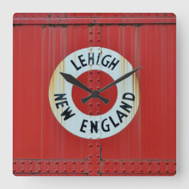 Lehigh & New England Railroad 583 Boxcar Caboose Fyrkantig Klocka