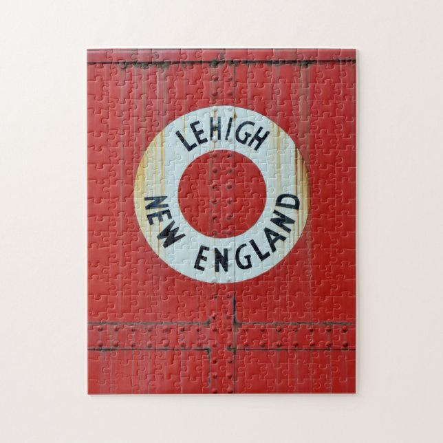 Lehigh & New England Railroad 583 Boxcar Caboose Pussel (Vertikal)