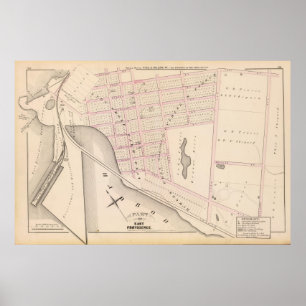 Lehigh och Wilkesbarre Coal Company wharf Atlas Poster