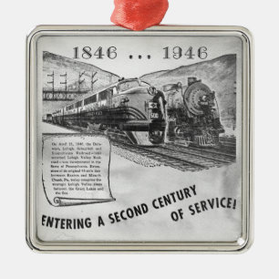 Lehigh Valley Railroad 2:a århundradet service Julgransprydnad Metall