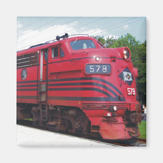 Lehigh Valley Railroad F-7A #578 @ Cape May N.J. Magnet (Framsidan)