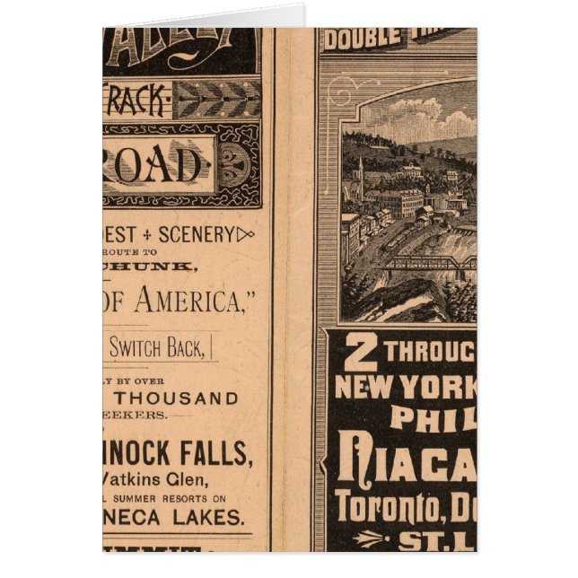 Lehigh Valley Railroad Hälsningskort (Framsidan)