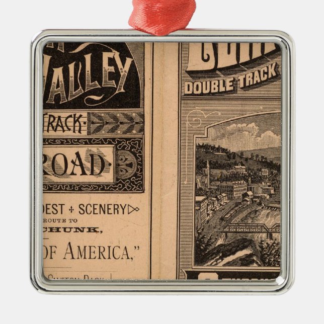 Lehigh Valley Railroad Julgransprydnad Metall (Framsidan)