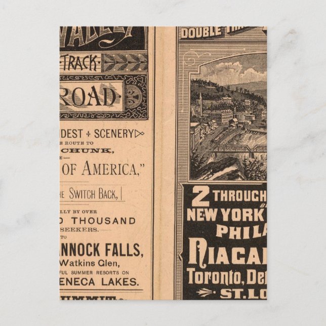 Lehigh Valley Railroad Vykort (Framsida)