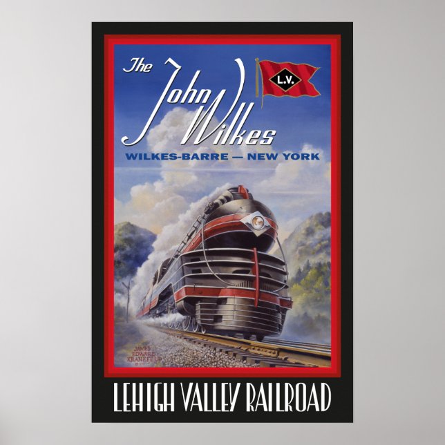 Lehigh Valley Streamliner Poster (Framsidan)