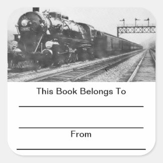 Lehigh Valley Tåg bokplattor Fyrkantigt Klistermärke