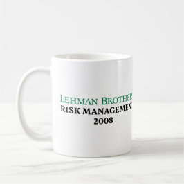 Lehman Brothers Risk Management 2008 Kaffemugg