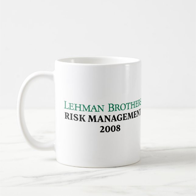Lehman Brothers Risk Management 2008 Kaffemugg (Vänster)