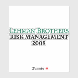 Lehman Brothers Risk Management 2008 Klistermärken