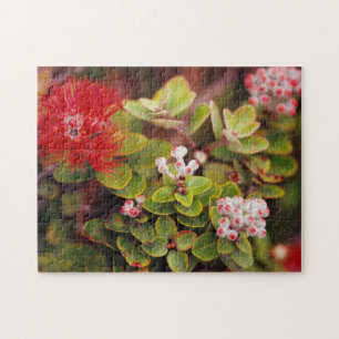 Lehua Blommor I Hawaii Vulkaner Pussel
