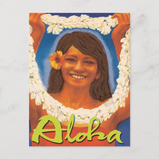 Lei Aloha Vykort (Framsida)