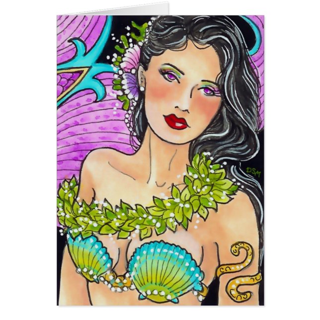 Lei av löv hälsningskort (Framsidan)