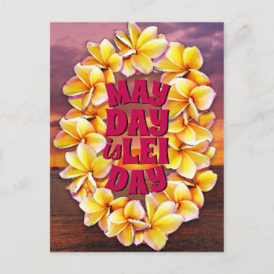 Lei Day är Lei Day Vykort