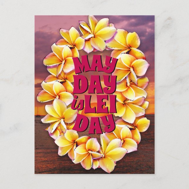 Lei Day är Lei Day Vykort (Framsida)