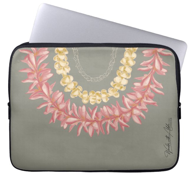 Lei Day by Wander with Aloha Laptop Fodral (Framsidan)