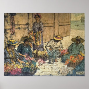 "Lei Day Hawaii" - Charles W. Bartlett Poster