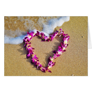 Lei Heart Hälsningskort
