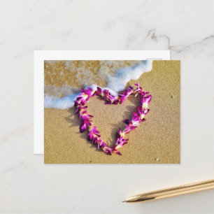 Lei Heart Vykort