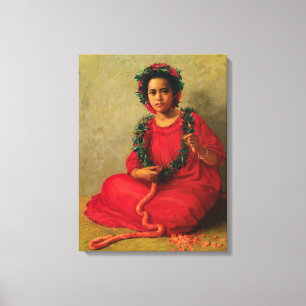 Lei Maker, 1901 av Theodore Wores Canvastryck