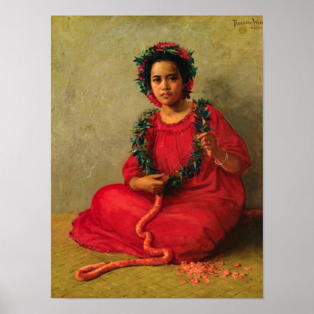 Lei Maker, 1901 av Theodore Wores Poster (Framsidan)