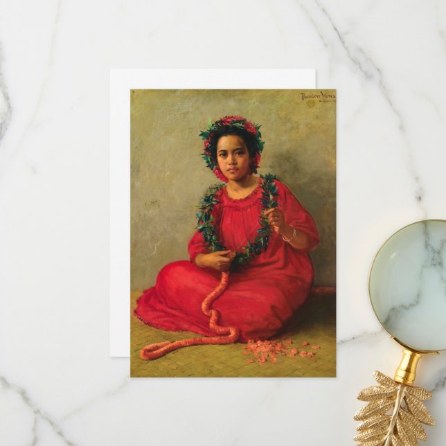 Lei Maker av Theodore Wores Tack Kort (Fram/Back In Situ)