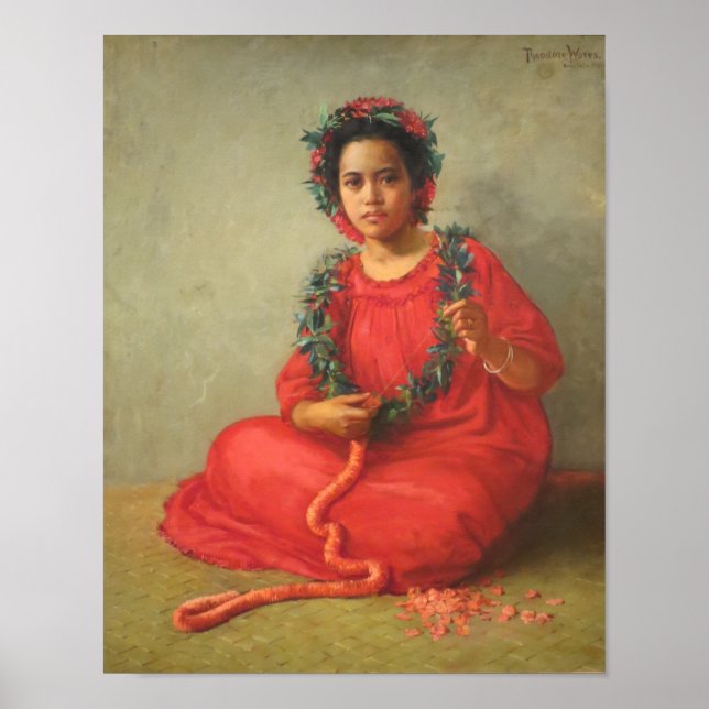 "Lei Maker" - Theodore Wores Poster (Framsidan)