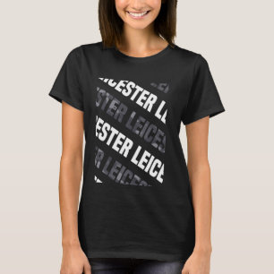 Leicester Camo Mönster Grått Camouflage T Shirt
