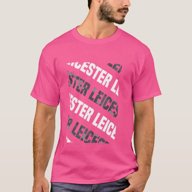 Leicester Camo Mönster Grått Camouflage T Shirt (Framsida)