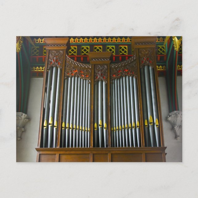 Leicester Cathedral organ, Leicestershire, Förenad Vykort (Framsida)