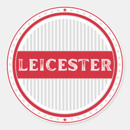 Leicester City Pride Emblem – engelsk identitet Runt Klistermärke
